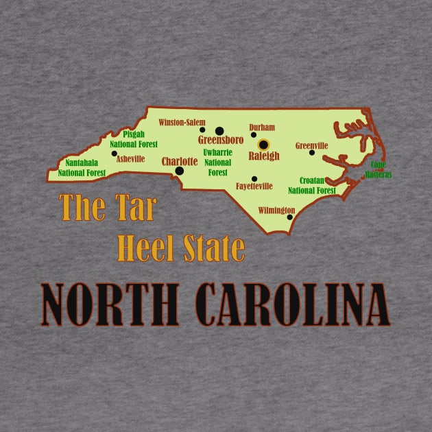 North Carolina Map by Pr0metheus